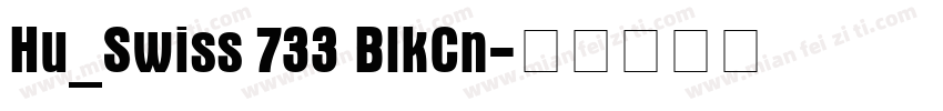 Hu_Swiss 733 BlkCn字体转换